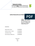 Relatório de Espectroscopia Eletrônica