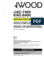 Manual Kenwood KAC-7404