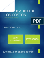 Clasificicación de Los Costos