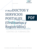 Tema 1 Productos y Servicios Postales