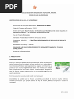 Guia 6 Atención A Requerimientos de Servicios de Soporte Técnico Excel