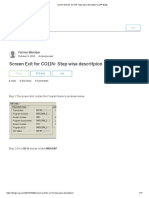 Screen Exit For CO11N - Step Wise Descritpion - SAP Blogs