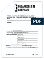 Ta1p - T - A - 1 Investigar Qué Es La Legislación Informática y Cuál Es La Normativa Que La Rige