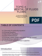 Topic 4 Fundamental of Fluids Flows - NEW