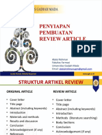 Kuliah III - Penyiapan Penulisan Review Article