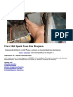 Chevrolet Spark Fuse Box Diagram