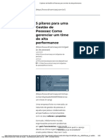 5 Pilares Da Gestão de Pessoas para Um Time de Alta Performance