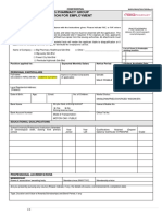 Employment Application Form