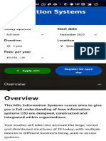 MSC Information System Information