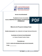 Instructivo Memoria de Proyecto