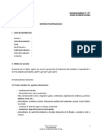 Formato de Informe Psicopedagogico