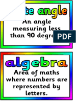 Maths Vocabulary