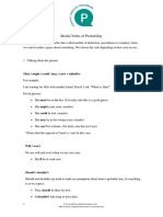 Modal Verbs of Probability