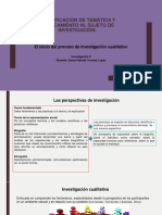 Identificación de Temática y Acercamiento Al Sujeto de Investigación