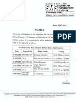 (Hons) Ii Sem End Term Test