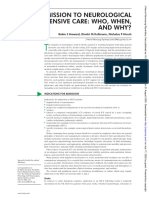 Neurointensive Indication