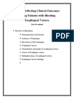 Factors Affecting Clinical Outcomes Among Patients With Esophageal Varices Bleeding