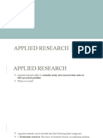 Applied Research