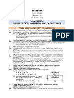 SR Inter Ipe Question Bank Chapter-V (Electrostatic Potential and Capacitance)