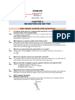 SR Inter Ipe Question Bank Chapter-Viii (Magnetism and Matter)