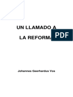 UN LLAMADO A LA REFORMA. J.G. Vos.