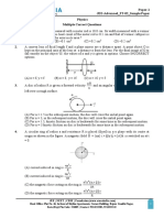 Multiple Correct Questions 1. Physics: Paper-1 JEE-Advanced - FT-02 - Sample Paper