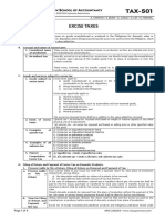 TAX-501 (Excise Taxes - Part 1)