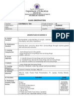 Lesson Plan Science 3-Living Things and Non Living Things For Demo Teaching