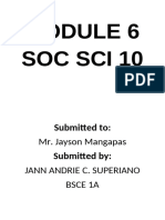 Soc Sci Ce1a Module 6 by Superiano, Jann Andrie