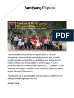 Pantawid Pamilyang Pilipino Program - Official Gazette of The Republic of The Philippines