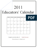 Educators Calendar 2011