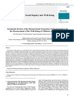 Systematic Review of The Measurement Properties of Questionnaires For The Measurement of The Well-Being of Children and Adolescents