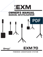 Exm 70 Manual - No Parts