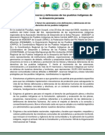 Declaracion Del I Encuentro de Los Defensores y Defensoras IndigenasVF