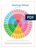 Feelings Wheel Work Book With Only Blue Headers