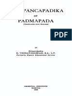 Panchapadika of Padmapada (English Translation)