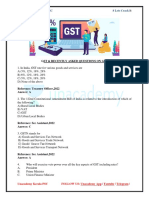 GST Detailed Notes & Recently Asked Questions