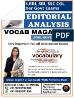 Monthly Vocabulary Magazine by Nimisha Mam April Month 2023