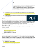 AV1 Química, Bioquímica e Metabolismo