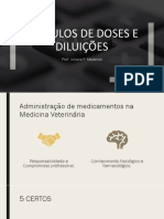 Cálculos de Doses e Diluições