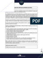 Factibilidad Del Servicio de Energia Electrica