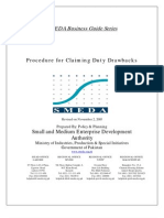 SMEDA Business Guide Series: Procedure For Claiming Duty Drawbacks