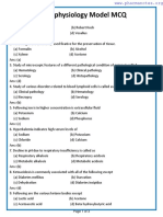 Pathophysiology Model MCQ