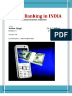 Mobile Banking in India.... Rohan Tyagi... Section-A.... Enrolment No - 10BSPHH010650