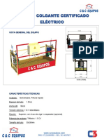 Ficha Técnica Andamio Colgante Certificado Eléctrico