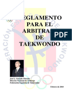 Reglamento para El Arbitraje DE Taekwondo