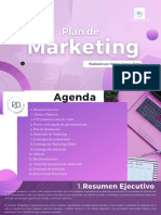 Presentacion Plan de Marketing Moderno Minimalista Morado y Violeta