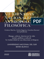 Actas de Las XII Jornadas Nacionales de Antropología Filosófica 2022