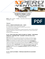 Pqte de Viaje NORTE PERUANO 7dias 6noches para Estudiantes Desde Lima