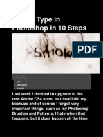 Smoke Type in Photoshop in 10 Steps